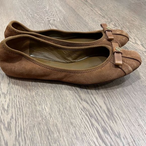 Tory Burch Womens Suede Leather Ally Ballet Flat size 7 - Picture 3 of 3